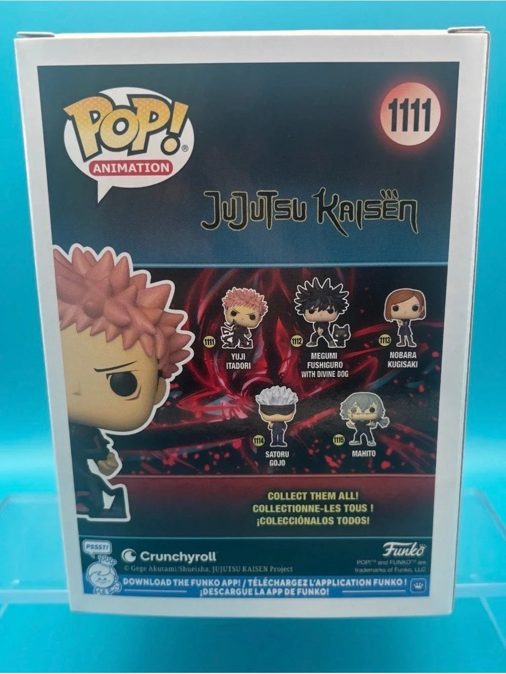 Adam McArthur signed Yuji Itadori JJK Funko pop 1111 with MAS COA